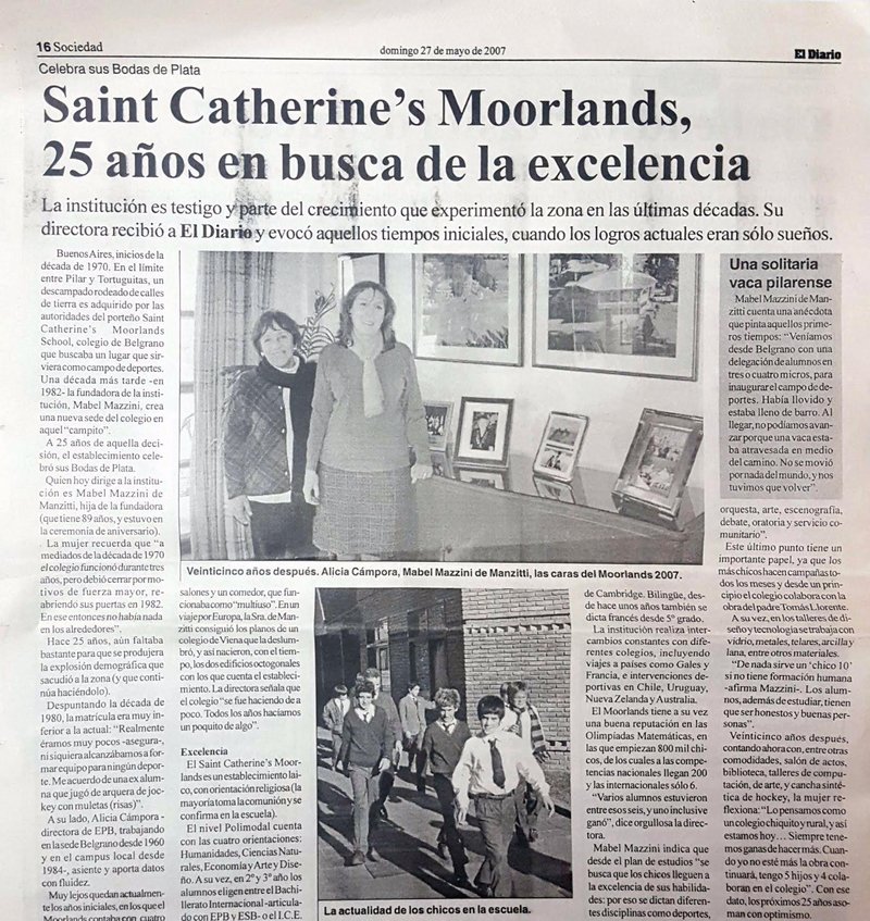 Nota diario 25 aniversario